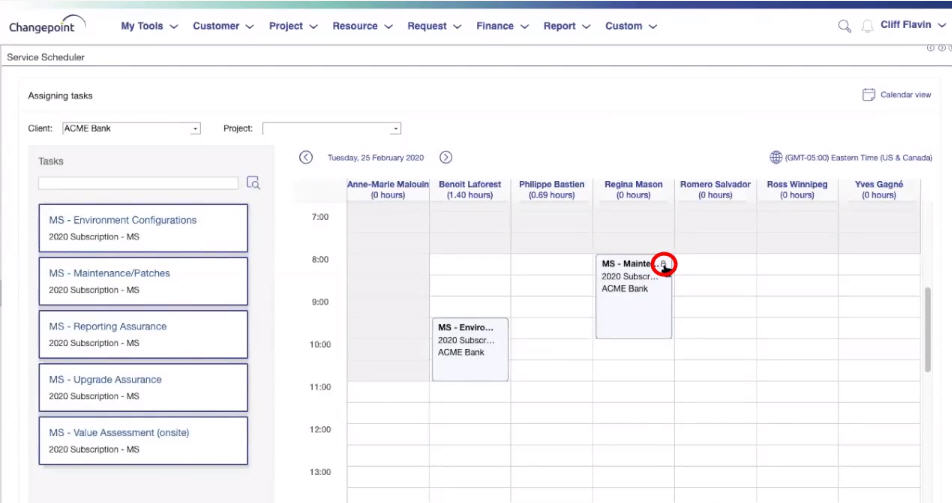 Changepoint SA 2020: Introduction to Service Scheduler