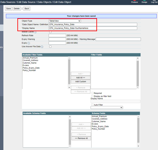 Changepoint Intelligent Forms Training – Chapter 3: Data Sources and Data Filtering