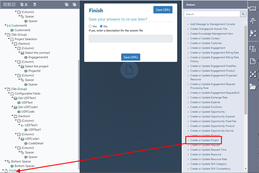 Changepoint Intelligent Forms Training – Chapter 5-A: Hidden Page, CP System Variables, Finish Node, Actions, and UDFs