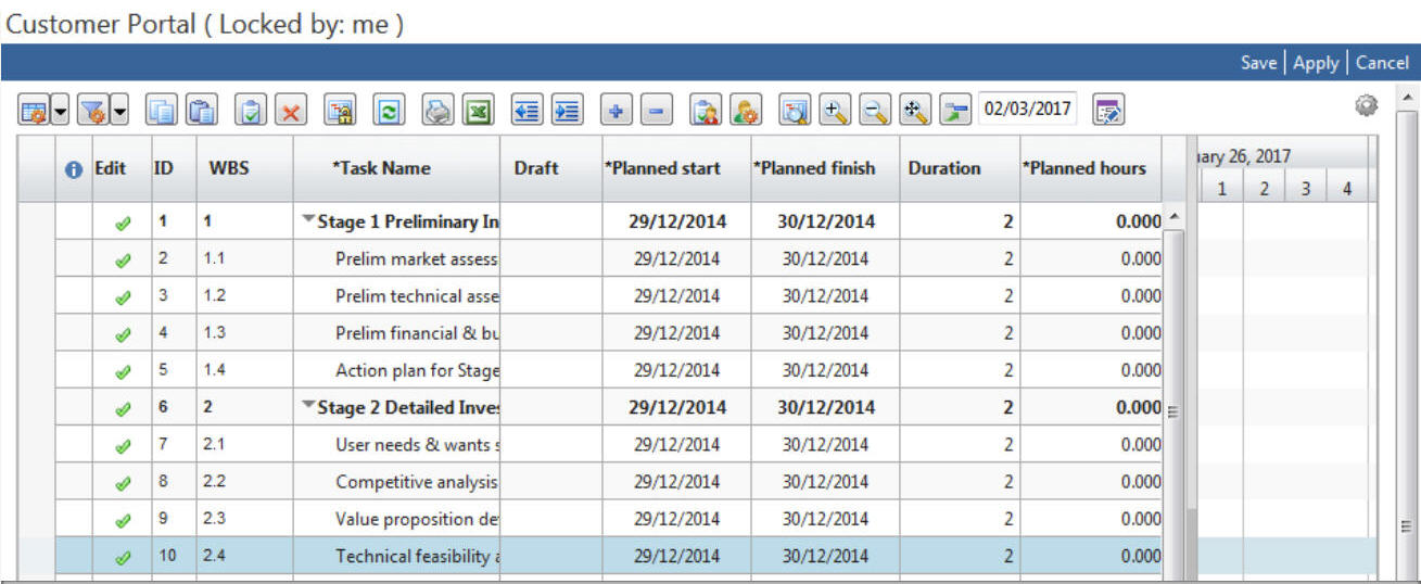 Project Worksheet