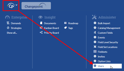 Changepoint SPM: Invite New Users