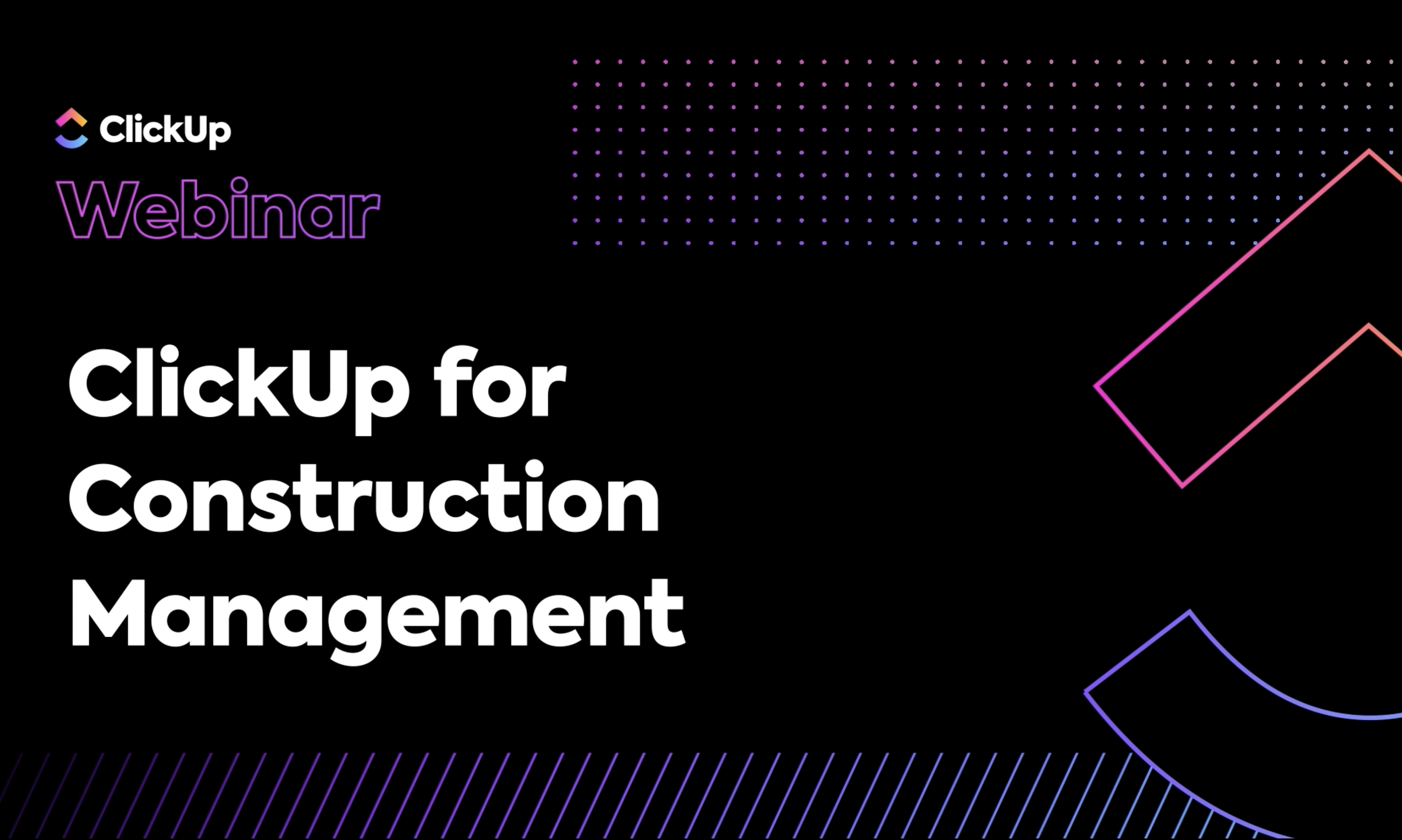Clickup for construction management