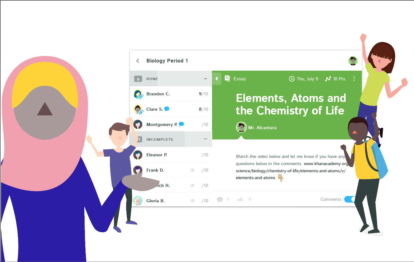 The Kiddom Student Experience