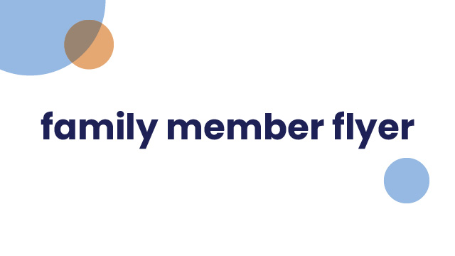 Family Member Flyer