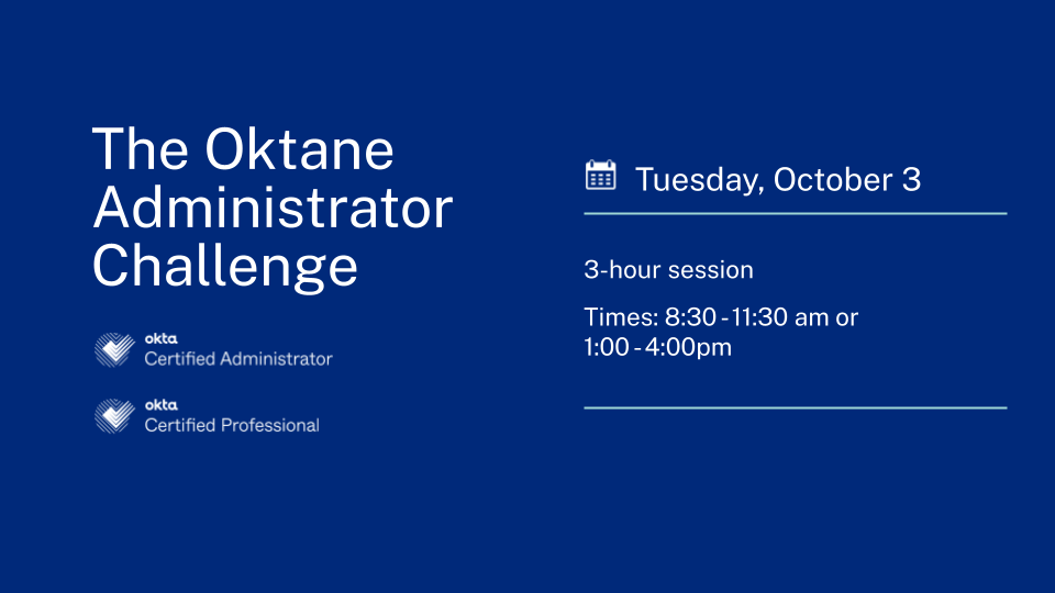 Oktane Administrator Challenge Exam for Session 1
