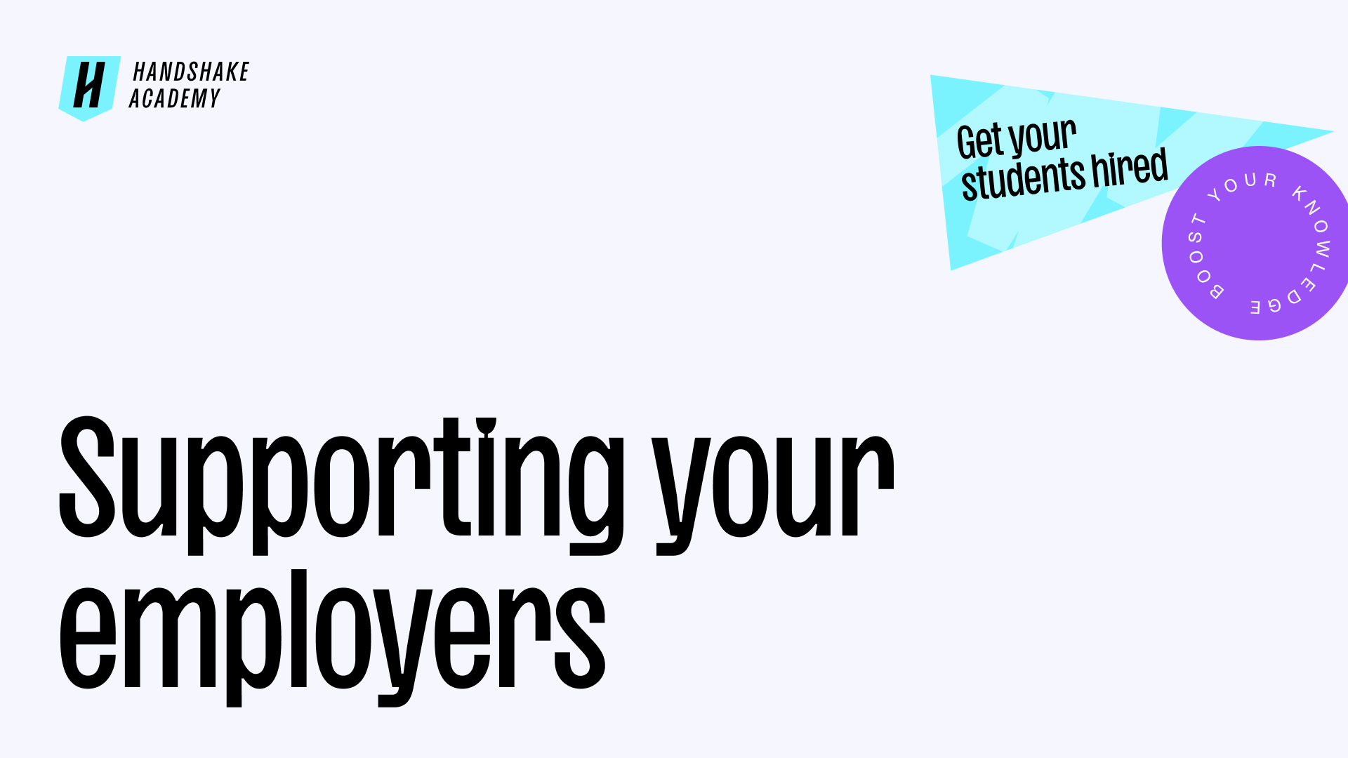 Supporting your employer partners in Handshake