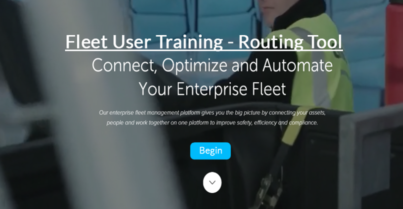 Fleet User - Map Tool - Routing