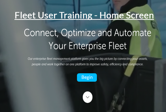 Fleet User - Home Screen