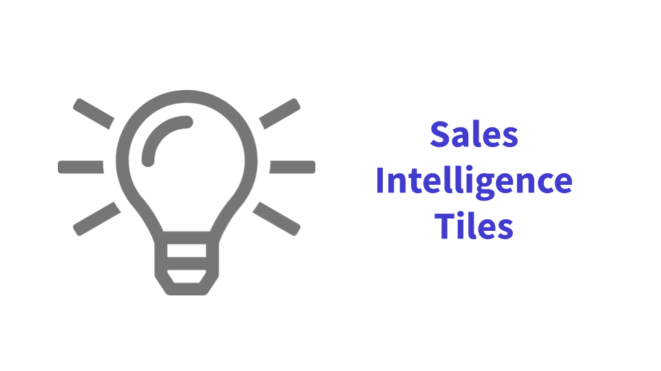 Sales Intelligence Tiles