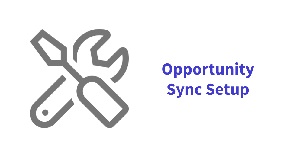 Opportunity Sync Setup