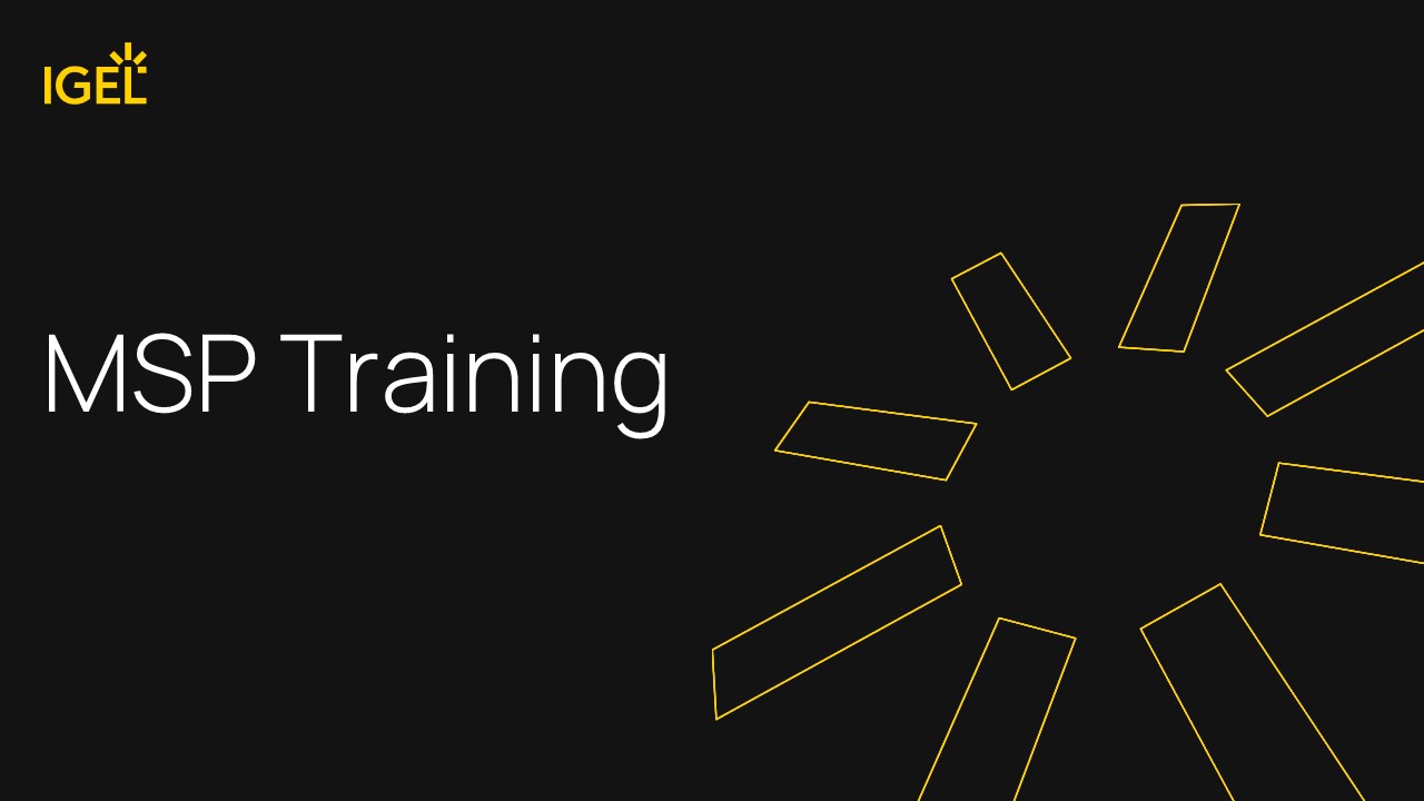MSP Partner Training