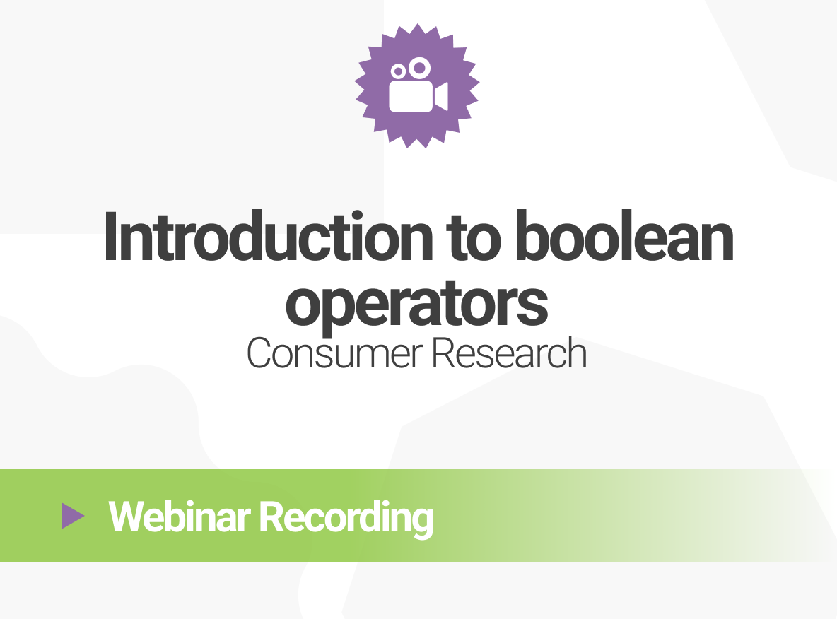 [RECORDING] Introduction to boolean operators