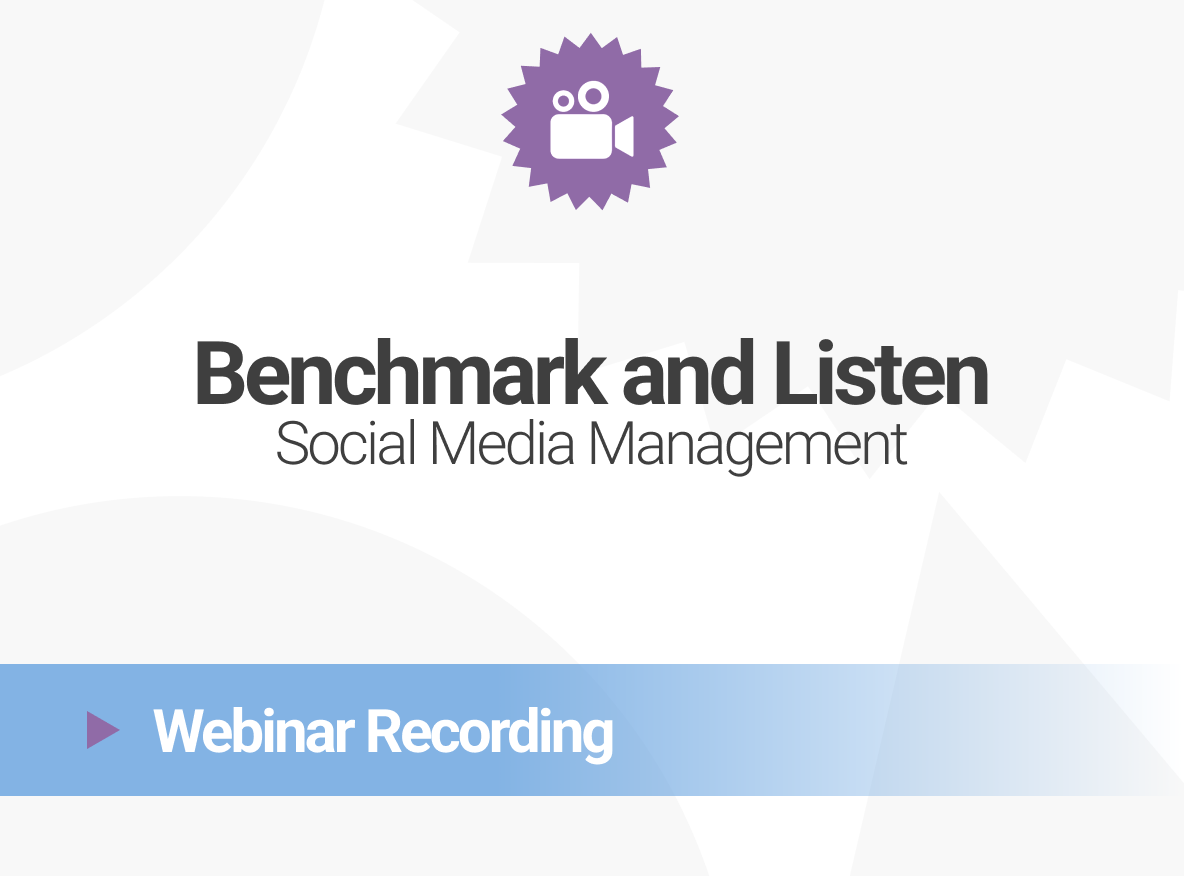 [RECORDING] Utilizing Benchmark and Listen for social strategy