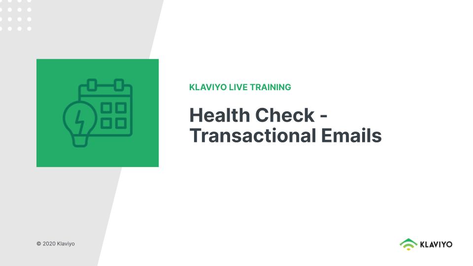 Marketing During COVID-19: Health Check - Transactional Emails