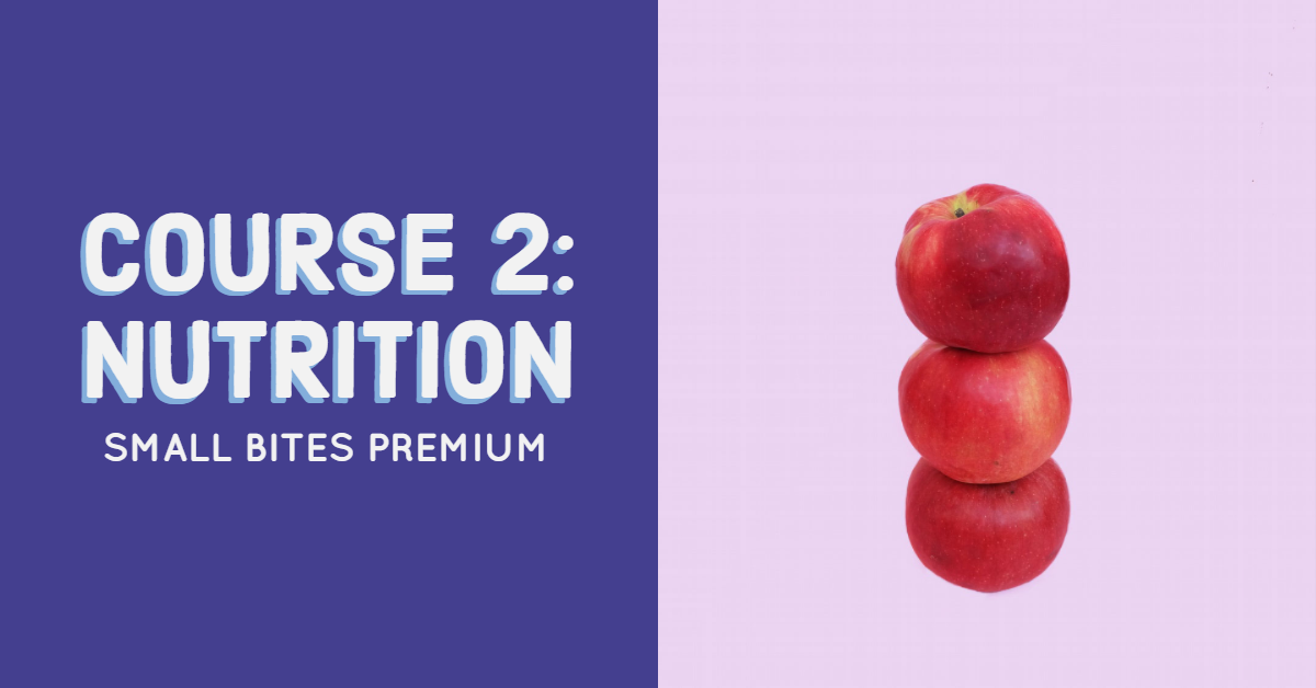 Small Bites Premium Training Course 2: Nutrition