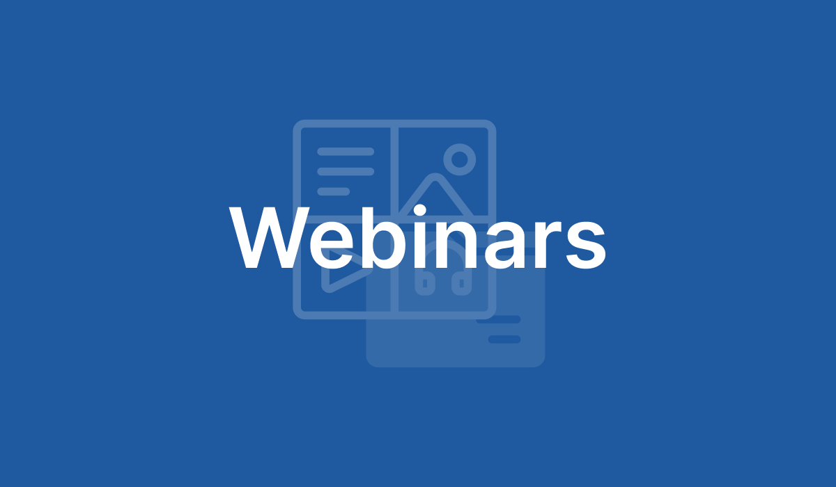 Webinars