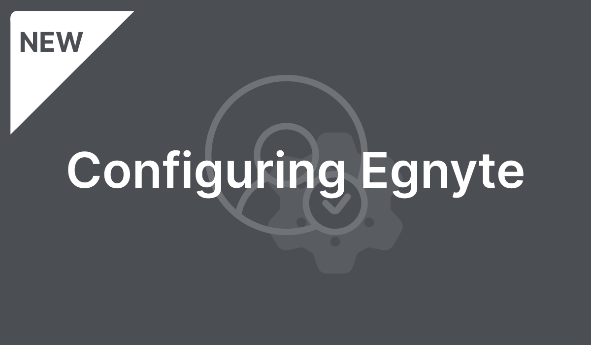 Configuring Egnyte