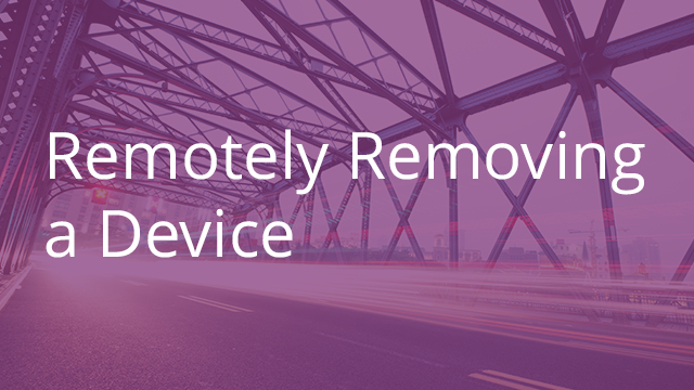 Remotely Removing a Device from Egnyte Connect.