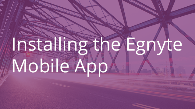 Installing the Mobile App