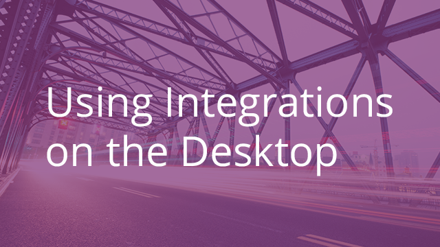 Using Integrations with Egnyte on the Desktop