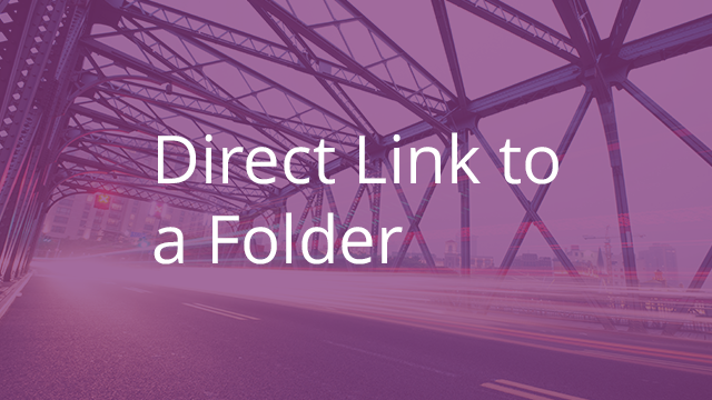 Direct Link to a Folder