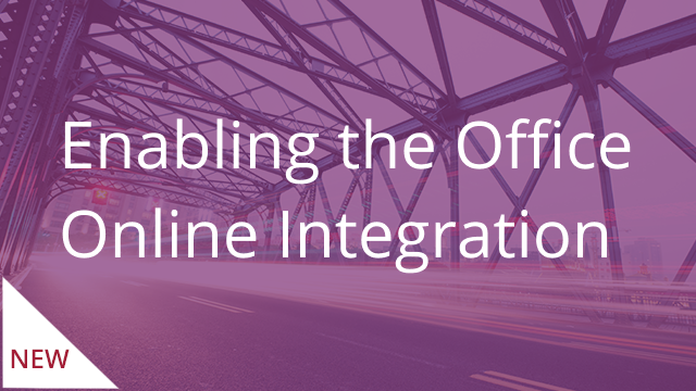 Enabling the Office Online Integration