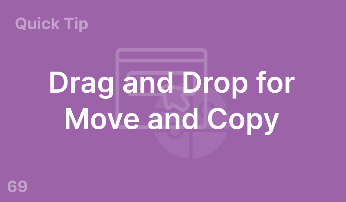 Drag and Drop for Move and Copy (#69)