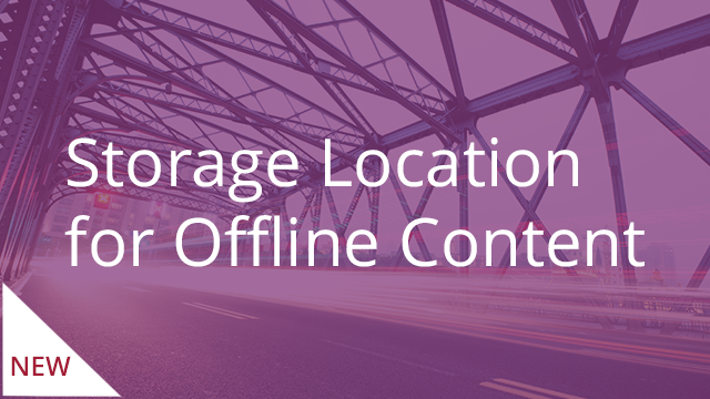 Storage Location Preference for Offline Content
