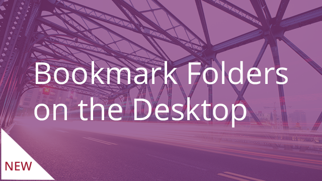 Bookmark Folders on the Desktop