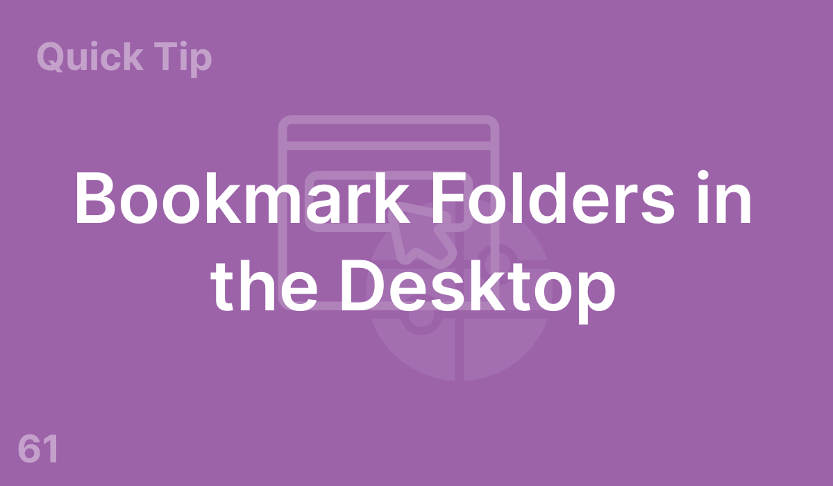 Bookmark Folders on the Desktop (#61)