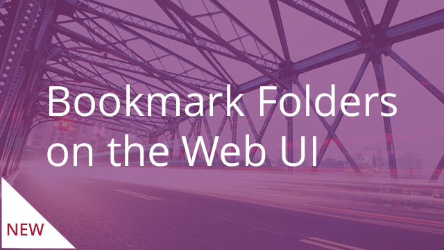 Bookmark Folders on the Web UI