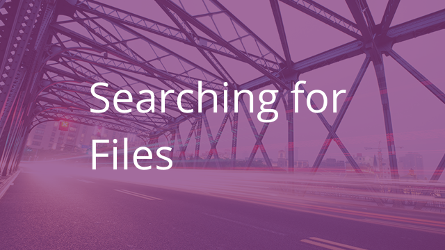 Searching for Files