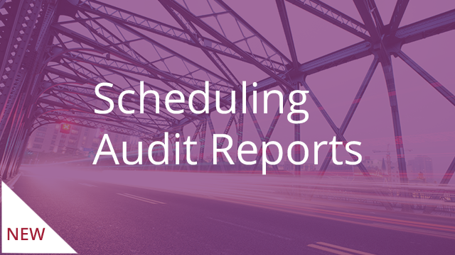 Scheduling Audit Reports