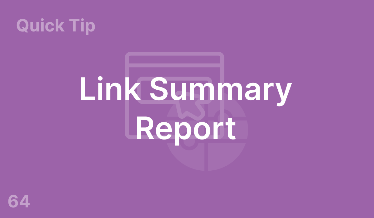 Link Summary Report (#64)