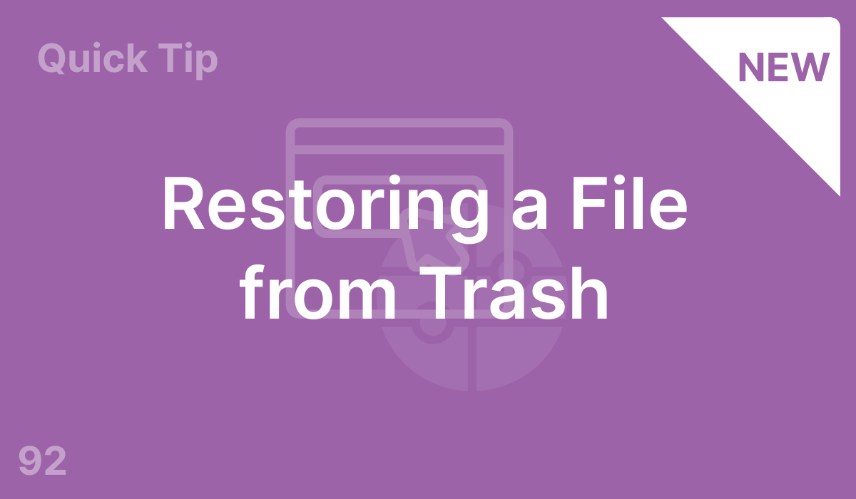 Restoring a File from Trash (#92)