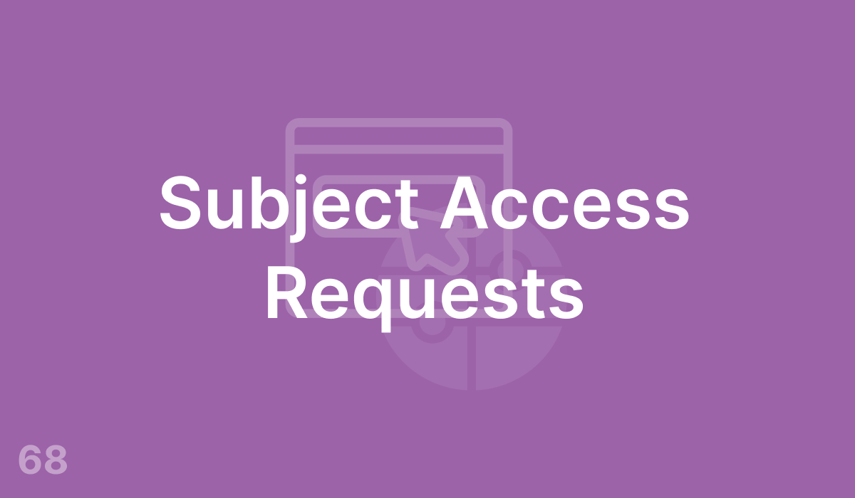 Subject Access Requests (#68)