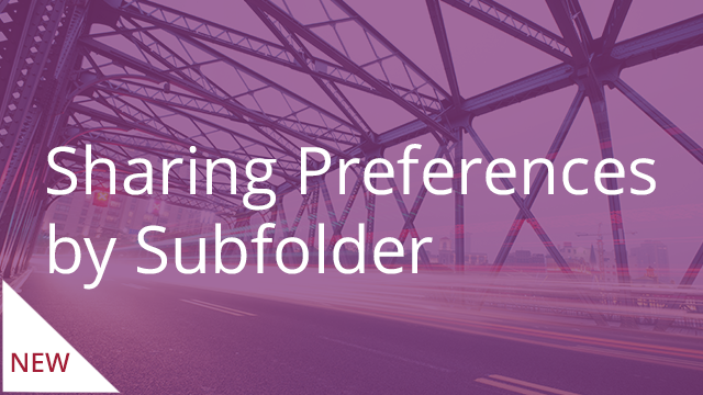 Sharing Preferences by Subfolder