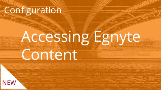 Accessing Egnyte Content