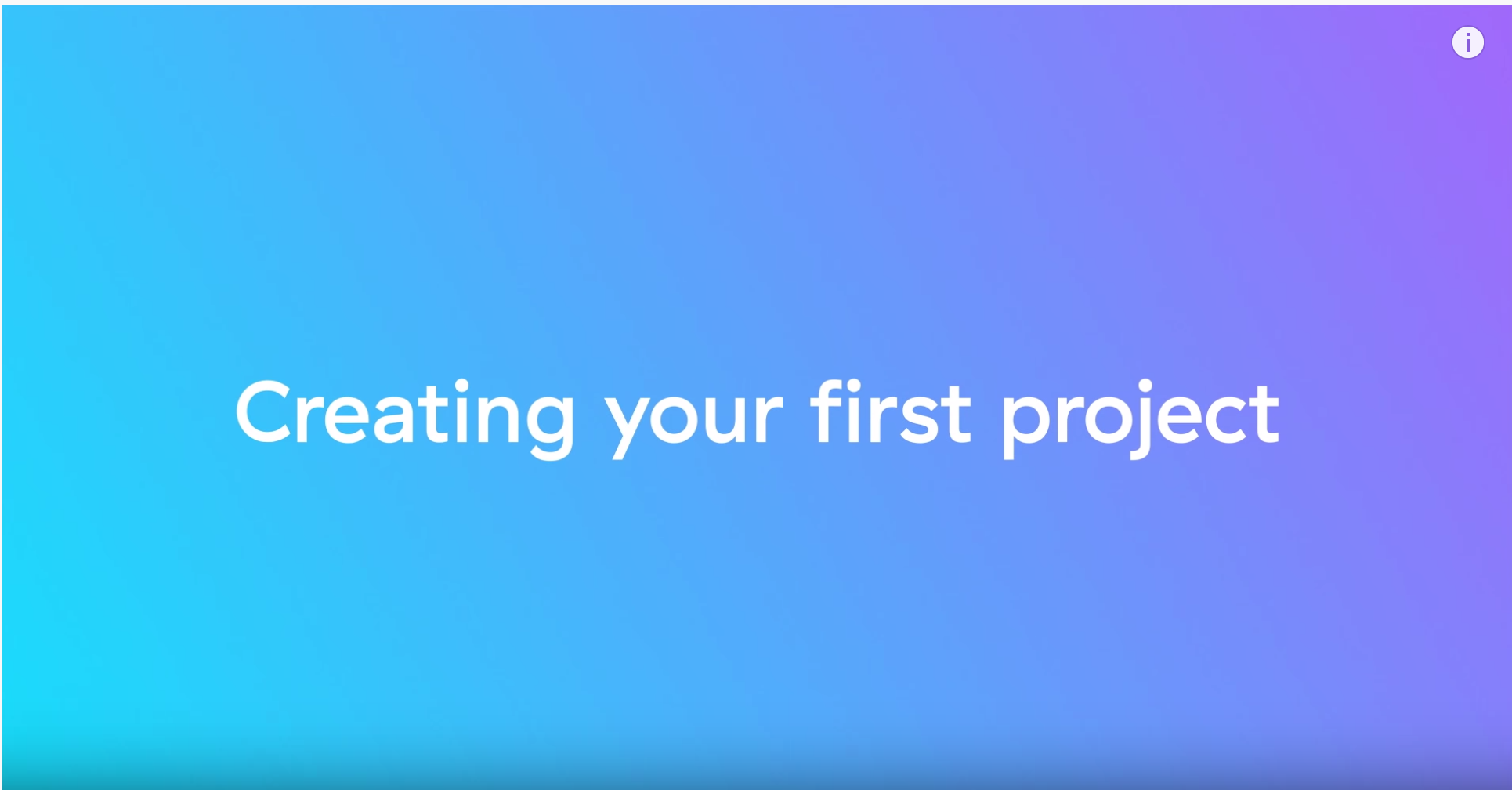 Creating your first Asana project