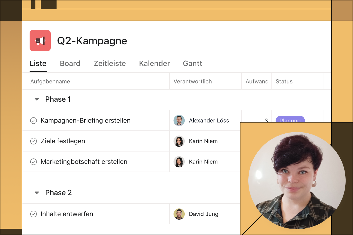 Jetzt mit Asana beginnen (live CET)