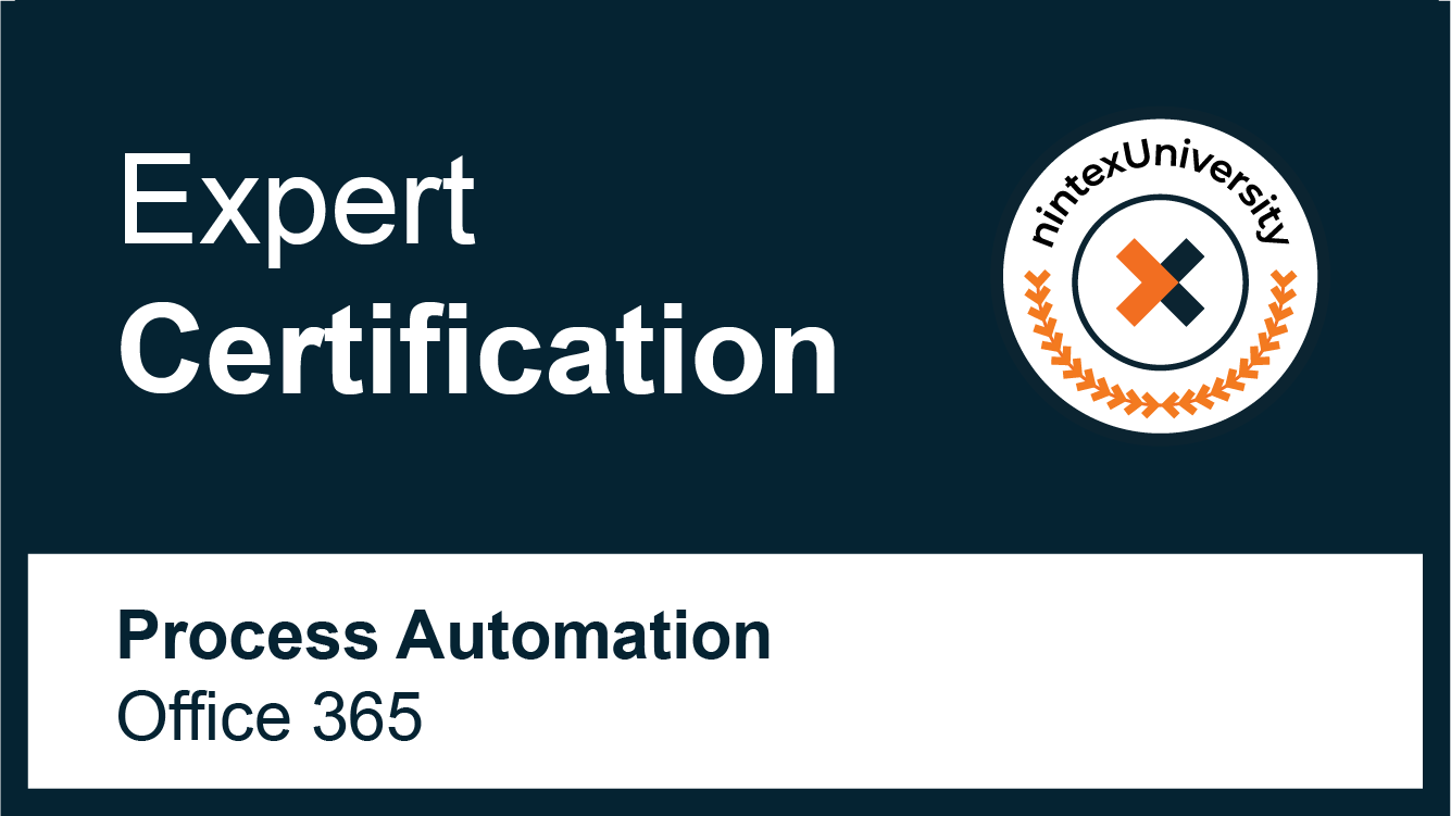 Nintex Process Automation Expert - Office 365