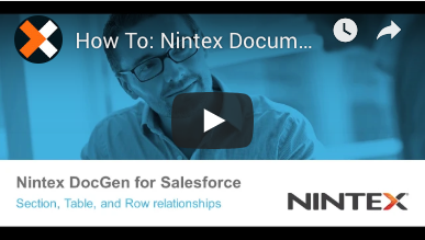 How to: Merge Data with Nintex Document Generation