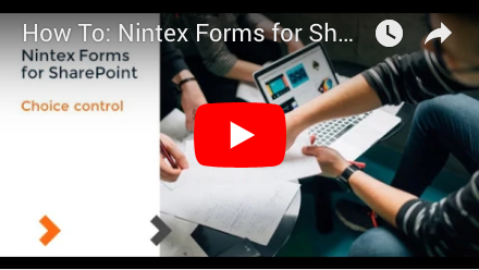 How to: Choice Control in Nintex Forms for SharePoint