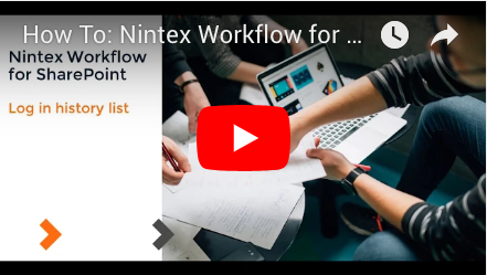 How to: Log In History List in Nintex Workflow for SharePoint