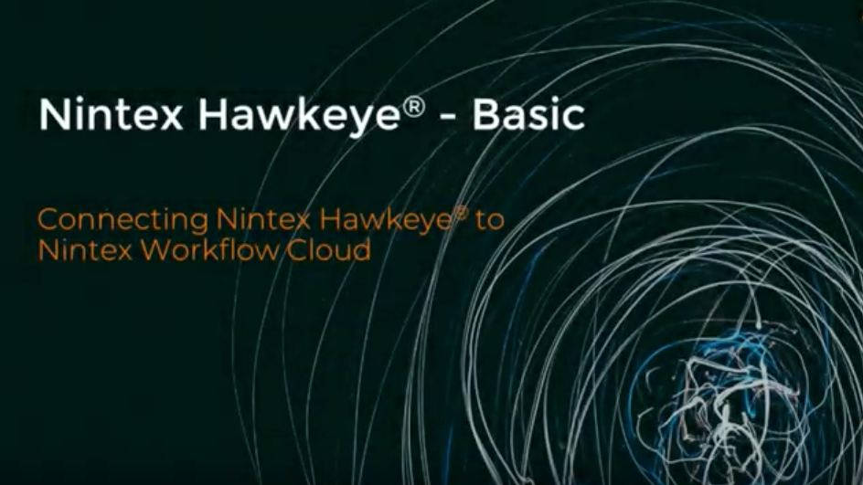 How to: Connect Nintex Hawkeye® to Nintex Workflow Cloud