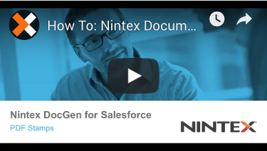 How to: Create PDF Stamps in Nintex Document Generation for Salesforce