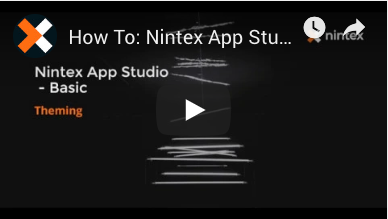 How to: Customize Theming in Nintex App Studio