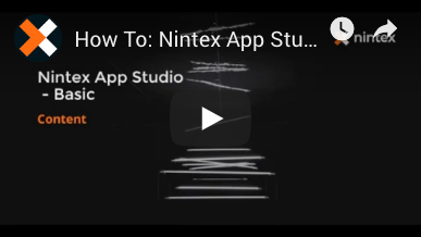 How to: Add Content in Nintex App Studio