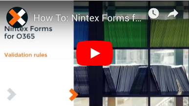 How to: Validation Rules in Nintex Forms for Office 365