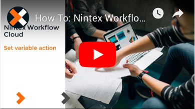 How to: Set a Variable Value Action in Nintex Workflow Cloud